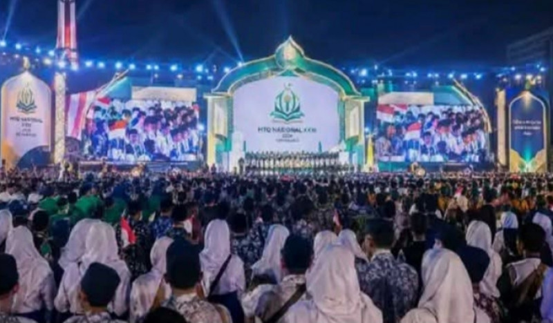 PECAHKAN REKOR! 20 Ribu Peserta MTQ Nasional Semarang Kompak Nyanyikan Mars MTQ, Raih Rekor MURI