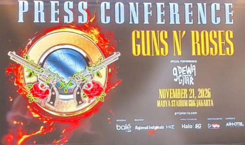 Guns N’ Roses Siap Guncang Jakarta,Sembilan Legenda Gitar Indonesia Turut Jadi Sorotan