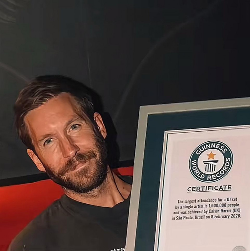 Pecahkan Rekor Dunia! Calvin Harris Tampil di Depan 1,6 Juta Orang di Brasil