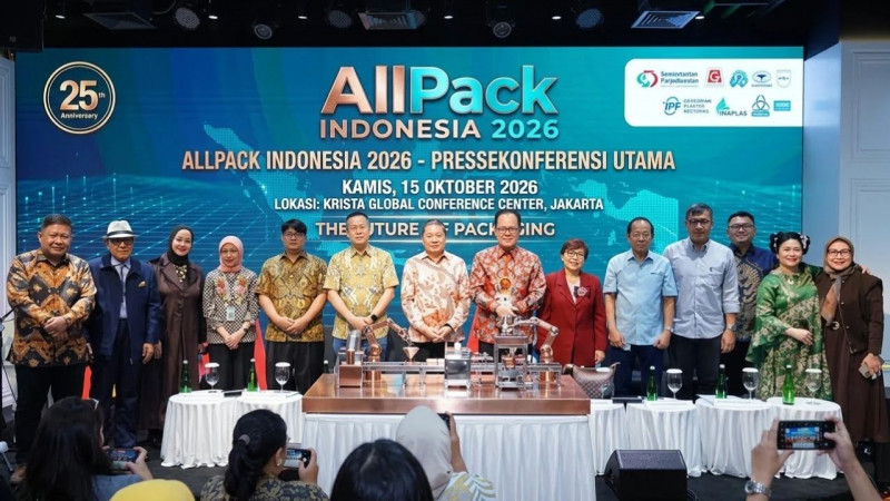 Pacu Daya Saing Manufaktur, Pameran Internasional ALLPack Indonesia 2026 Hadirkan 1.600 Eksibitor dari 42 Negara