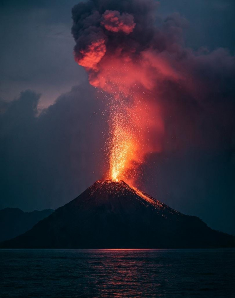 Gunung Anak Krakatau Erupsi Lagi Rabu Dini Hari 9 September 2026