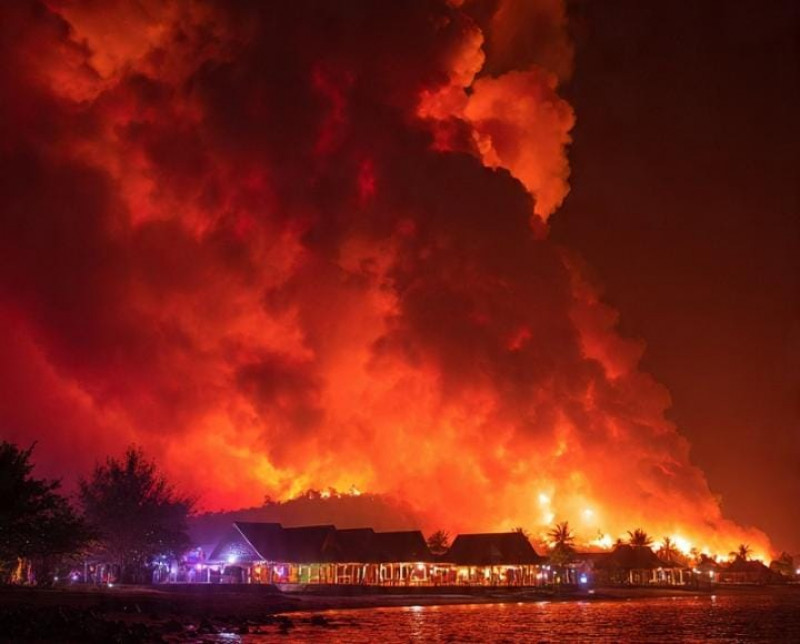 Kebakaran Pulau Battoa Meluas, 30 Hektare Lahan Hangus Terbakar