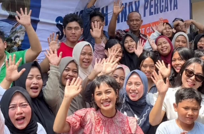 Peduli Pendidikan,Andien Aisyah Dirikan Cabang Kelima Sekolah Anak Percaya Di Kampung Apung Jakarta