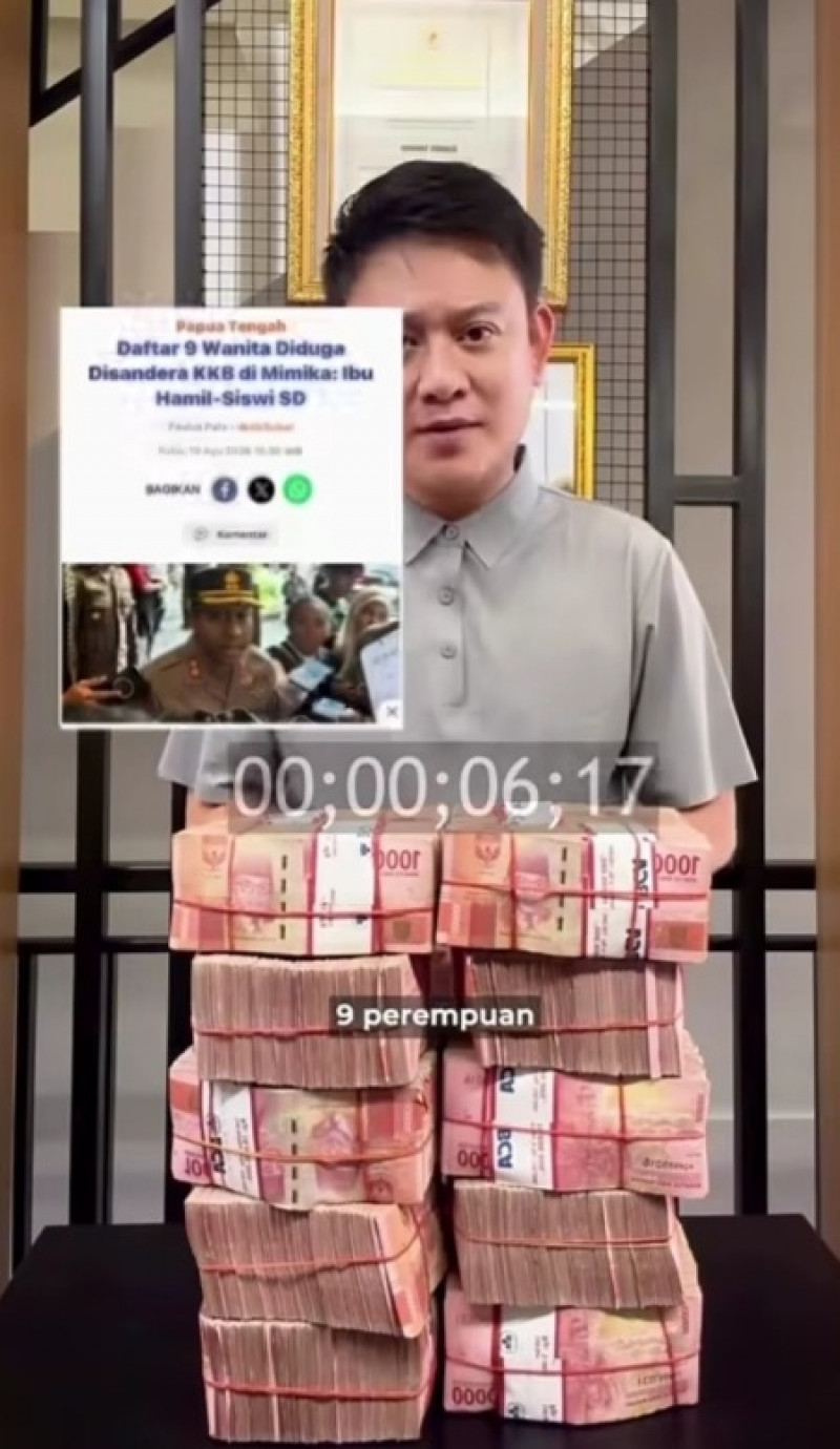 Bobon Santoso Siapkan Dana 1Milyar Untuk Anak Korban Kekerasan OPM