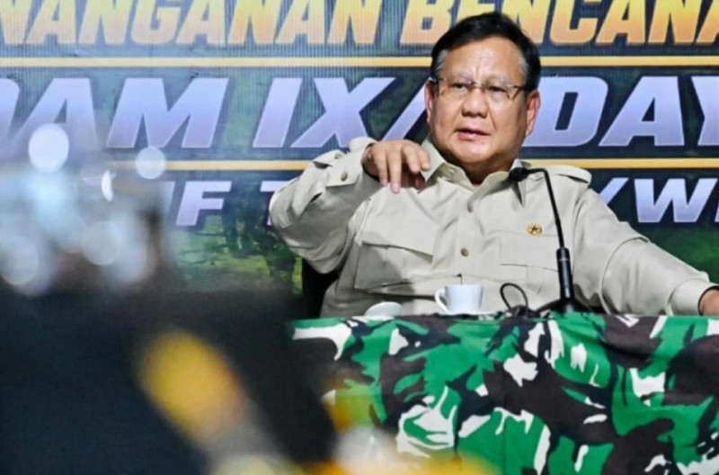Presiden Prabowo Subianto Pimpin Ratas Penanganan Bencana Alam